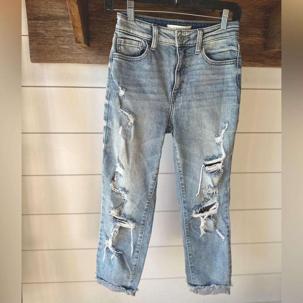 Eunina super high rise mom jeans